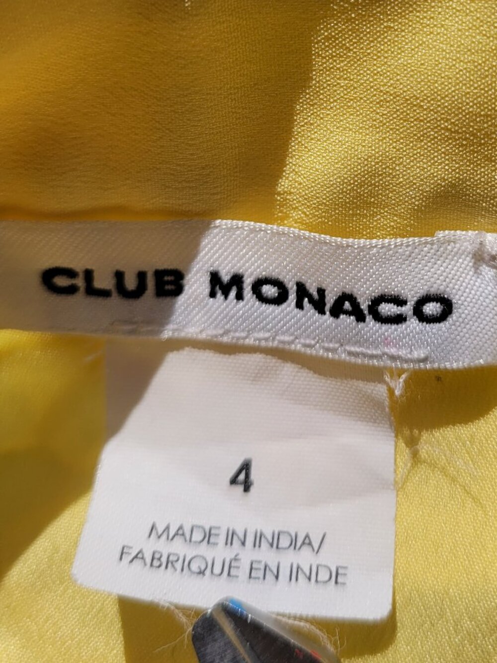 Club Monaco Butter Yellow Lace Mini Skirt Size 4 - Picture 5 of 7
